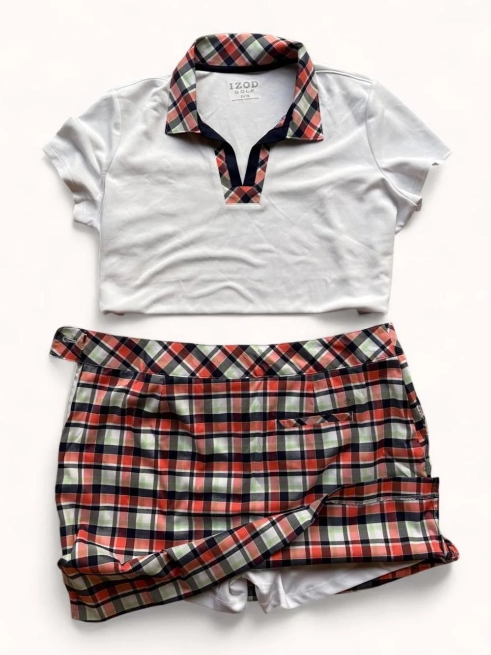 Two Izod Skirt Sets - Tennis, Golf, Pickleball Matching Skort and Polo Set (2)